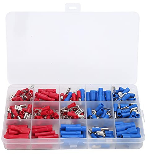 200 -pcs -Draht -Crimp -Stecker Set Ring Kaltgedrückt Isoliertes elektrisches Butt -Stecker -Kit Hochwertige PVC Flammhemmung für die Kupferklemmen für industrielle
