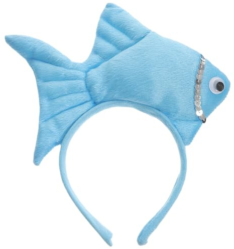 VICASKY Halloween Fisch Kostüm Fischkostüm Regenbogenfisch Haarreif Erwachsene Kinder Fische Fischer Hut Fish Costume Quallen Schlangen Krabben Tierische Kopfbedeckung Haarreifen