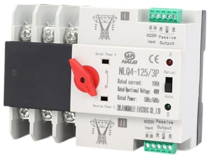 Interruttore di trasferimento automatico a doppia potenza 100A Generatore Interruttore di commutazione 3P Commutazione rapida per alimentazione di backup