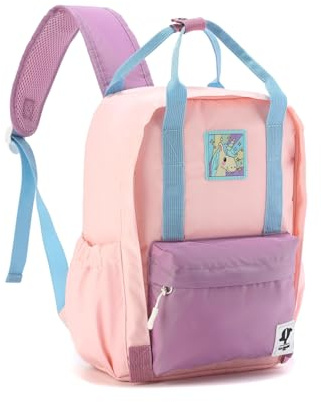La-haut kids Zaino scolastico escursionismo ragazza ragazzo dai 4 anni agli 12 anni, materiale ecologico senza PFC in nylon di alta qualità. Idrorepellente e resistente, per bambini