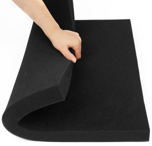 APXEL Aquarium-Filterschwamm-Pad, Filtermatte Aquarium Filterwatte Filterschwämme Aktivkohleschwamm Filterzubehör für Aquarien Kleiner Teiche Riffaquarium (47 * 47 * 4cm, 50PPI)
