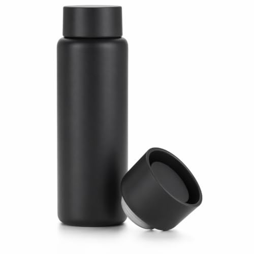 Zone Denmark Singles Thermobecher - Thermo Kaffeebecher To Go mit 2 Deckeln | Isolierbecher und Trinkbecher - Auslaufsicher - 360° Trinköffnung - Hält Kaffee Heiß und Getränke Kalt, Schwarz, 650 ml