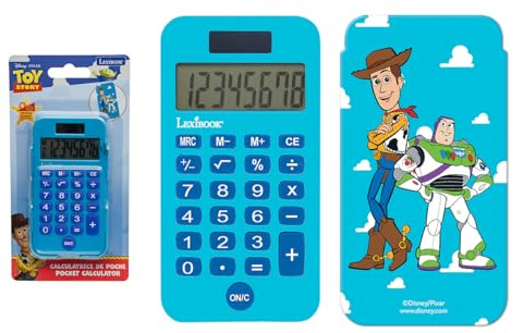 Lexibook, Toy Story, Taschenrechner, blau/schwarz, C45TSLXB | 8 Stellen, Solar & Batterie, Schutzhülle