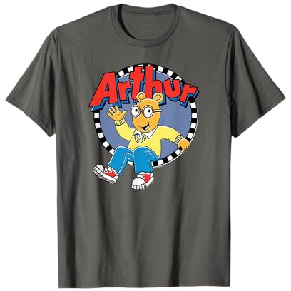 Arthur Non Distressed Arthur Waving Logo Cartoon T-Shirt
