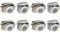 Clarmonde Lot de 8 roulettes pour porte de douche coulissantes 20 mm (L021, 20 mm)
