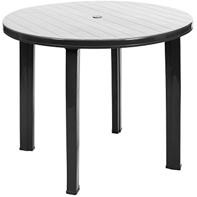 CREVICOSTA QUALITY MARK MARCAS DE CALIDAD - Mesa Redonda Modelo Viana 90x90 (Antracita)