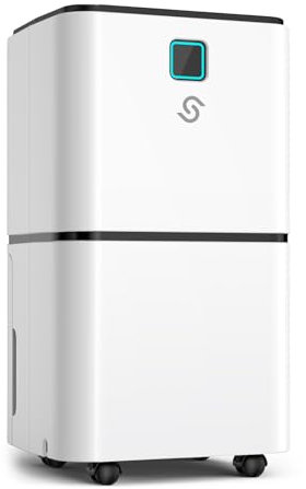 2000 Sq. Ft Dehumidifier for Large Room and Basements, HUMILABS 30 Pints Dehumidifiers with Auto or Manual Drainage, 0.528 Gallon Water Tank with Drain Hose, Intelligent Humidity Control,Auto Defrost