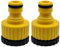 Pipestation Hose Tap Connector 2 Pack - Hose Pipe Connector BSP Threaded Fittings for 3/4 inch & 1/2 inch Tap Adaptor - Garden Hose Connector for Hosepipe - Tap Hose Hozelock Compatible