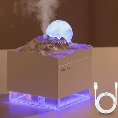 Mini 300 ML Humidifier for Bedroom, Baby, Home, Office - Portable Cool Mist With Night Light, USB Desktop, 2 Mist Modes for Plants