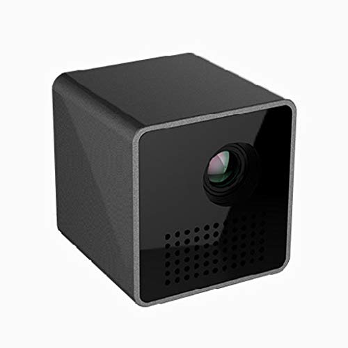 YADECL Mini Projector with, Smart DLP Projectors for Outdoor Indoor Movies, Mobile Projector Bracket