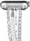 VISOOM Chain Straps Compatible for Apple Watch Straps 42mm(Series 3/2/1) 44mm 45mm 46mm 49mm, Women Dressy Slim Metal Bling Jewelry Bracelets for iWatch Bands Series 10 9 8 7 6 5 4 3 2 1 SE,Silver