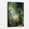 The Swing von Jean Honore Fragonard Leinwanddruck, Romantische Rokoko Kunst, Feine Kunst Reproduktion für die Heimdekoration, Elegante Wandkunst für das Wohnzimmer (Gespannte Leinwand, 60 x 90 cm)