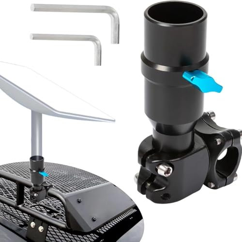 Starlink Halterung mit Rohradapter, Starlink Autohalterung, Starlink Stangenhalterung, Tragkraft 90,7 kg, Installationsbereich 2 - 2,8 cm für Stange/Wohnmobil/Dach/SUV/Outdoor WLAN/Camping
