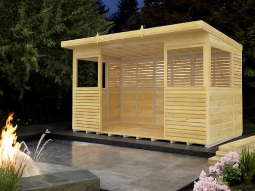 DIYSHEDS Pent BBQ/Kitchen Shelter Pressure Treated Tanalised Timber (12x6)