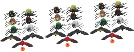 IMIKEYA 30 STK Miniatur-Landschaftsornamente Kürbismodell gefälschte Spinnen Halloween süßigkeiten Halloween Dekoration Spielzeug Miniaturschädel Mini-Dekorationen Harz