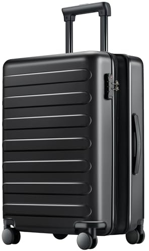 NINETYGO Carry on Luggage 22 X 14 X 9 Airline Approved, 20 Inch Luggage for 3-5 Days Travel, Double Spinner Wheels, 100% Hardshell PC, TSA Lock, 00-Black (Expandable, Larger Size), Carry-On 20-Inch