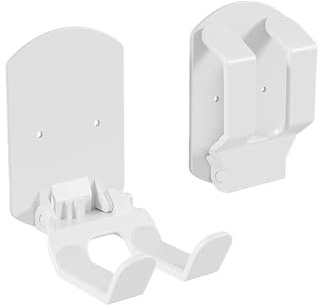 TOCCOOL Upgraded Foldable Hanger, No-Drill Strong Adhesive Wall Mount for PS4, PS5, Xbox, Switch, 8BitDo Game Controllers, VR Headsets, Universal Space-Saving Desk & Wall Storage. (White)