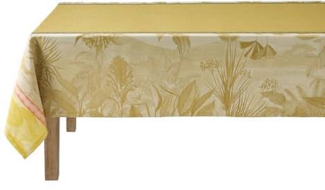 LE JACQUARD FRANÇAIS Tischdecke Sinharâja Fauve 175x175 cm Baumwolle
