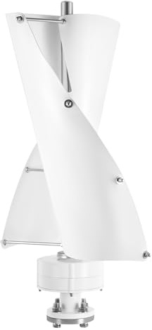 DAHAD Turbina eólica vertical de 100 W, 12 V/24 V, generador de viento con motor magnético permanente, silencioso, IP67, para casetas de jardín, camping, iluminación de carreteras