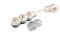 Multistecker Schuko Steckdose Mehrfachstecker Verteiler 3 oder 4 fach mit Stecker mit beleuchtete Schalter (3-fach schaltbar)