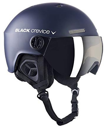 Black Crevice Erwachsene Skihelm Gstaad, Navy/weiß, 51-53 cm