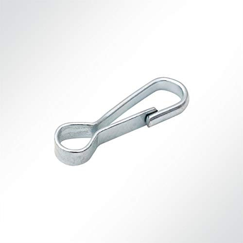 LYSEL® Simplexhaken Simplex Haken Planenbefestigung Planenhaken 80mm DIN 5287 Stahl vernickelt VE 1000 Stück
