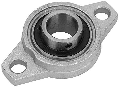 Keenso Maschinen Flanschlager, KFL004 20mm Rhombisches Lager Zink Aluminiumlegierung Flanschlager Kugellager Lagerblock für verschiedene Maschinen