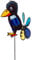 HQ Design Windspiration - UV-beständige und wetterfeste Windspiel Deko für Garten, Terrasse und Balkon - Windrad inkl. Standstab (Raven Mini)