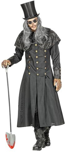 W WIDMANN MILANO Party Fashion - Kostüm Totengräber, Mantel mit Kragen, Gothic Verkleidung