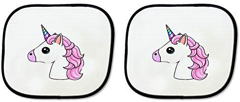Parasol Doble Unicornio Rosa CUQUI sunshield Coche
