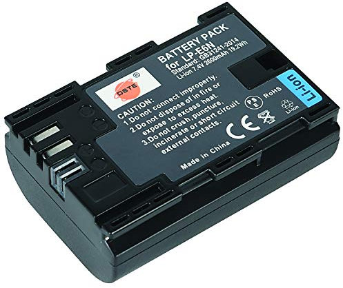 DSTE Rechargeable Li-ion Battery Compatible for Canon LP-E6N LP-E6NH LPE6N LP E6N