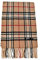 ADAMANT 100% Reines Kaschmir, Damen Schal - kuschelweich- 180cm lang (Camel Karo)