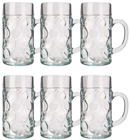 ich-zapfe.de Set di 6 Bicchieri da Birra Isar 0,3 Litri