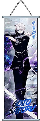 Xinchangda Anime Poster Gojo Satoru Itadori Yuji Scrolls Posterrahmen Wandkunst Druck Bild für Zuhause Wand Schlafzimmer Dekoration