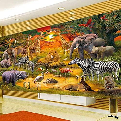 Instarry 5D Diamond Painting Set Groß Afrikanische Tiere Home Decor 100x40 cm
