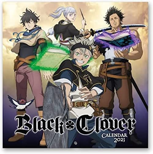 Grupo Erik Wandkalender 2023, Black Clover Jahreskalender, Kalender mit Geschenk Poster, zum Aufhängen, offizielle Lizenz, FSC zertifiziert