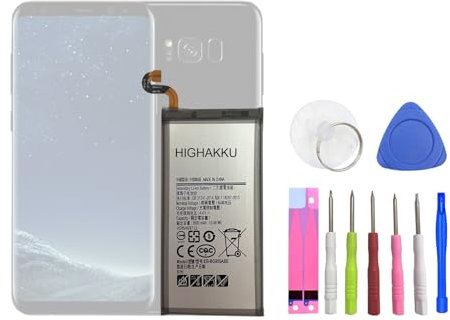 HIGHAKKU Batterie de rechange EB-BG955ABE compatible avec Samsang Galaxy S8+ S8 Plus SM-G955 avec outils