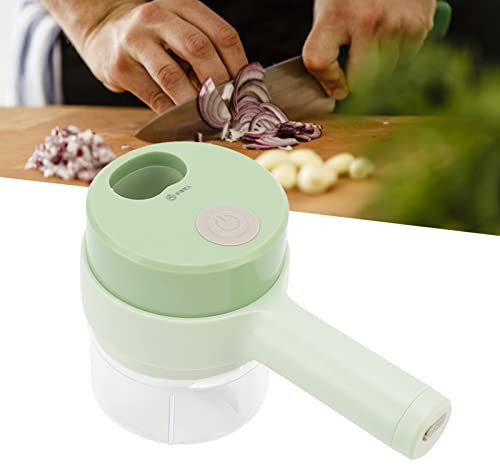 BORDSTRACT Cortador de Verduras eléctrico portátil, triturador de ajo automático, Mini procesador de Alimentos inalámbrico, Herramienta de Cocina para Picar ajo, Pimiento, Cebolla, Jengibre, Carne