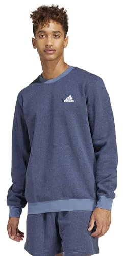 adidas Uomo Seasonal Essentials mélange Sweater, Legend Ink Mel., M