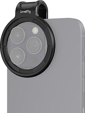 SMALLRIG 52mm Universal Magnetic Filter Adapter Ring, Quick Release Magnet Upgraded Phone Lens Filter Ring for iPhone for Samsung for Huawei for Pixel - 3845
