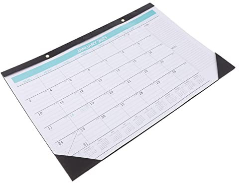 Ciieeo Bürokalender 2021 Kalender Aus Papier Jährlicher Monatsplaner Monatlicher Organizer-planer Büro Zeitplan Schreibtisch Büro-Notizblock