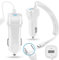 KFZ Auto Ladekabel kompatibel mit Apple iPhone 16 16e 15 / Pro/Plus/Pro Max Lade Kabel USB Typ-C Ladegerät 3,1A Datenkabel 15W, Farbe:Weiß