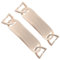 STOBOK 2St Schnürsenkel Schuhclips schnuersenkel dekoration clips Schulter Etiketten Taschenzubehör selber machen Gürtel Zubehör Sportschuhe Gürtelschnalle Armband Metall