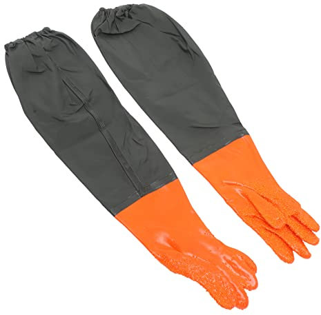 HEMOTON 1 Paar Extra lange wasserdichte Handschuhe Plastik Handschuhe Handmuffs für Männer Wasserdichte Handschuhe für Herren Handschuhe für Männer lange Putzhandschuhe Pflanzhandschuhe
