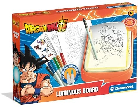 Clementoni Dragon Ball Luminous Board, leuchtende Tafel, für Kinder, Multicolor - 18782