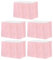 Sourcing Map Confezione da 5 gonne da tavolo in plastica rosa chiaro, 8,8 x 4,3 m, rettangolari, impermeabili, usa e getta, perfette per matrimoni, compleanni, fidanzamenti