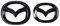PYANL Auto Emblem für Mazda CX-60 2022 2023, Abzeichen Logo Aufkleber 3D Badge Kühlergrill Embleme Kofferraum Heckklappe Buchstaben Logo Abziehbilder Auto Dekoration Zubehör,Front + Back-A