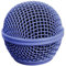 Copertura di ricambio per testa del microfono, in rete di acciaio, filtro pop con schiuma interna, adatta per SM58, SM58S, SM58LC, BETA58, BETA58A, SA-M30, SV100, UT2 (blu, 1 pezzo)