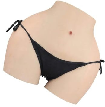 Adima Silikon Hosen Riesige Po Shaper Control Shorts Steckbare Hüft Enhancer Höschen für Crossdressing Bekleidung Mann zu Frau,Braun,Upgrade