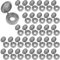LICQIC 100 PCS Screw Cover Caps, Plastic Hinged Screw Cover Caps, Small Screw Caps for M4 - M6 Screws (Gray)